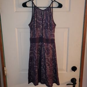 Purple lace dress